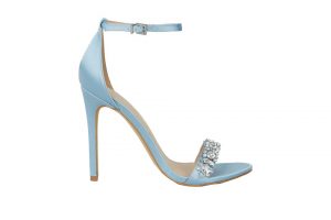 Crystal-embellished heels; how big they are right now?