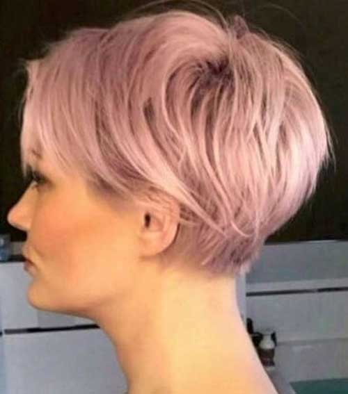 18.Short Hair Color Rose Gold Short Hair