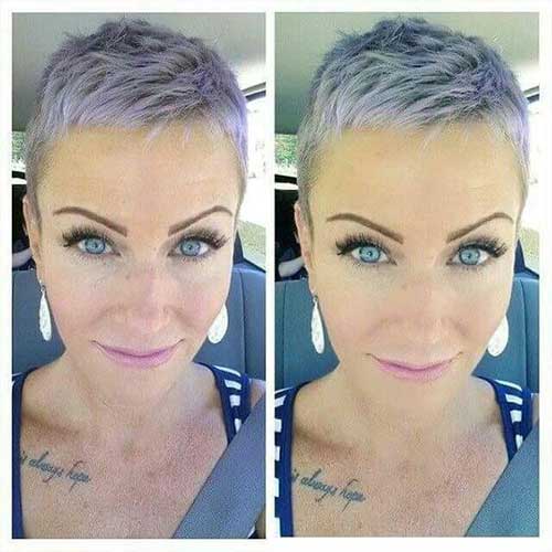 19.Short Hair Color Grey Too Short Haircut