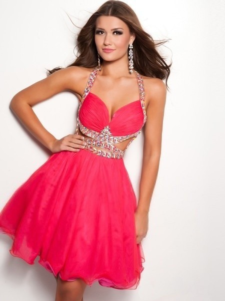 Backless Pretty Short Dress