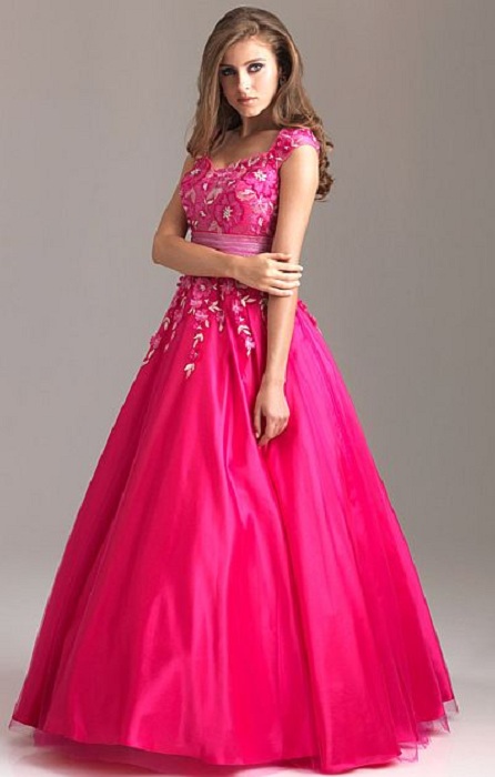 Modest Tulle Cap Sleeves