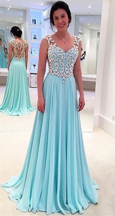 Tiffany Blue Prom Dress