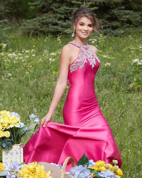 Lovely Pink Dress For Prom