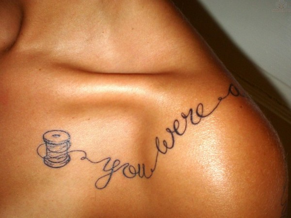 Collar Bone Tattoo For Girl