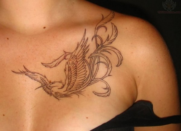 Collar Bone Tattoo For Females
