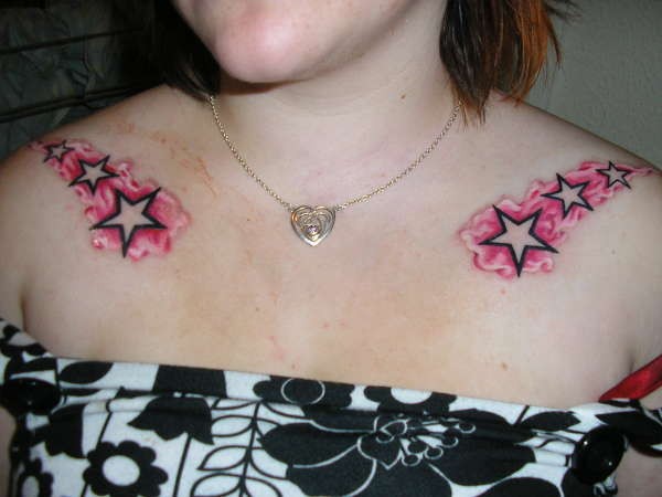 Collar Bone Tattoos Flowers