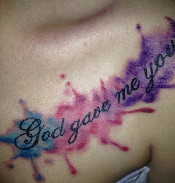 Collarbone And Shoulder Tattoos