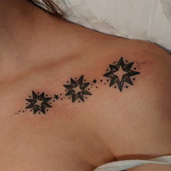 Collarbone Name Tattoo