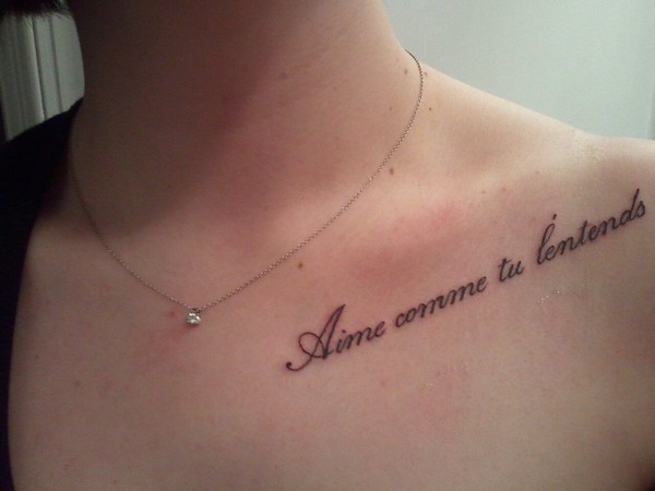 Collarbone Tattoos Quotes