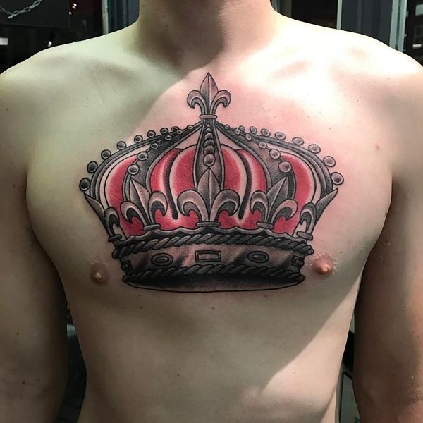Crown Tattoo On Back