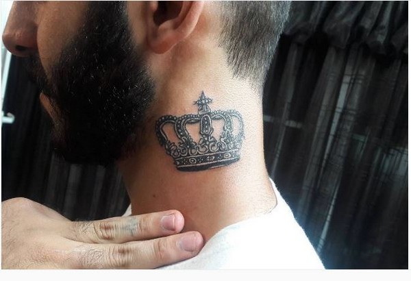 Crown Tattoo With Initials