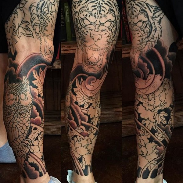 Dragon Leg Tattoos Female