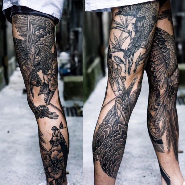 Women's Leg Tattoos