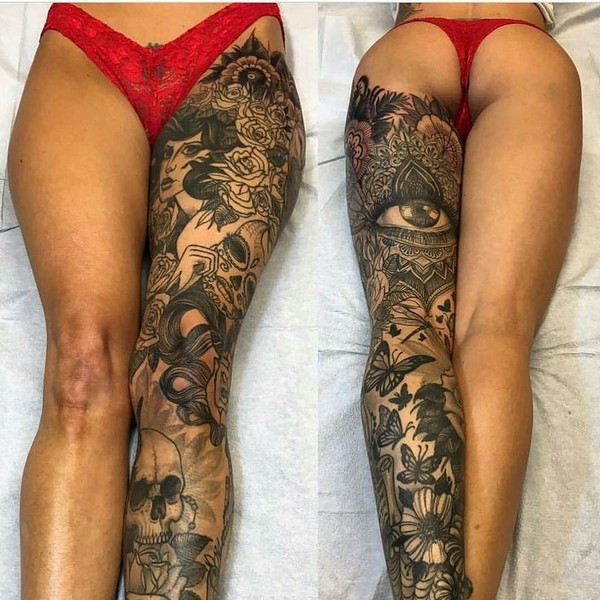 Leg Tattoos For Girls