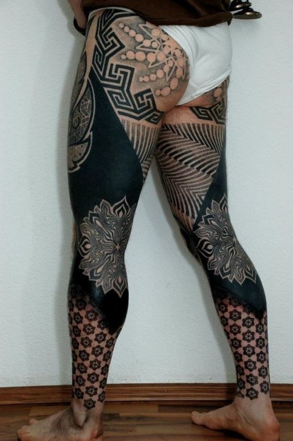 Tribal Leg Tattoos