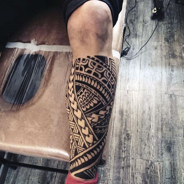 Leg Sleeve Tattoo