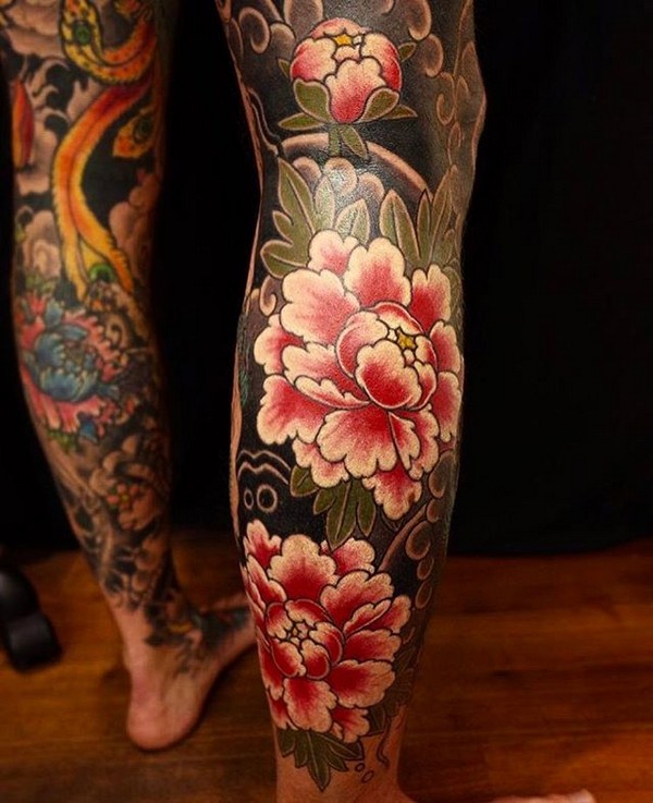 Leg Tattoo Tribal