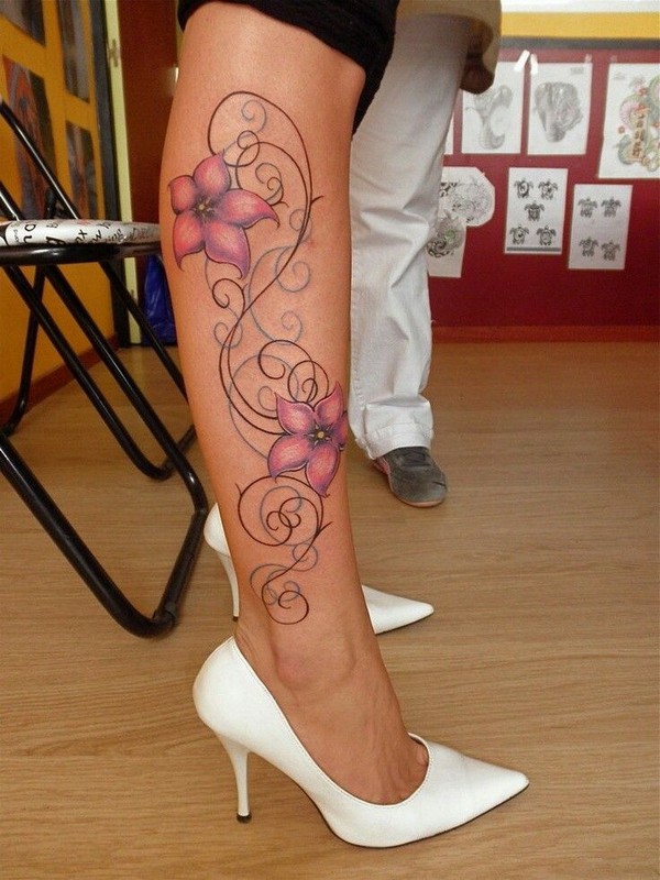 Best Polynesian Leg Tattoo