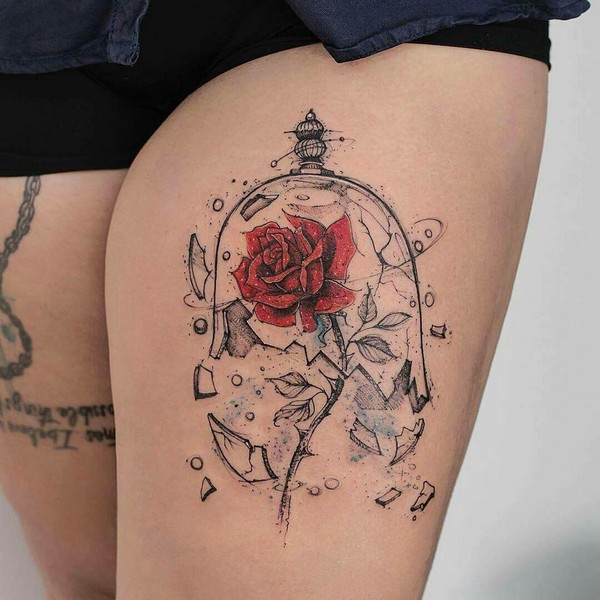 Beautiful Rose Tattoo Designs
