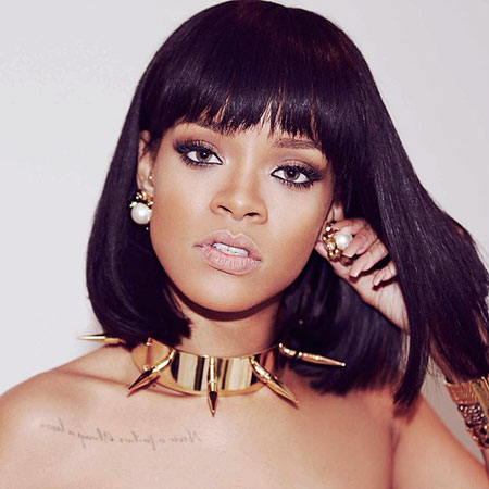 Rihanna Short Hair Bob Hairtyle, Rihanna Wig Women Washington