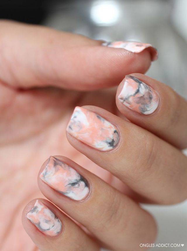 water marble nails